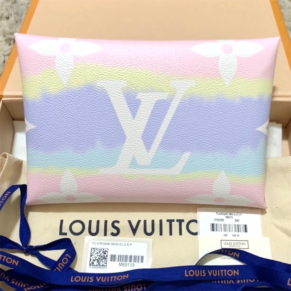 💯🆕LOUIS VUITTON KIRIGAMI ESCALE LARGE POUCH - Picture 2 of 9